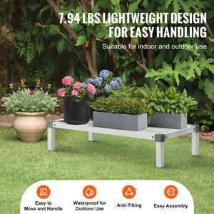 Estantería de Aluminio Soldada para Alimentos, 36 x 20, Comercial, 8 Niveles, Capacidad de 1000 Libras, para Garaje - Product Image 2