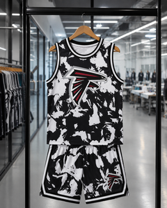 Maillot de basket-ball personnalisé de haute qualité pour hommes, en mesh, avec logos d'équipe, séchage rapide, polyester, sublimation, très demandé, col en V, sans manches - Product Image 5