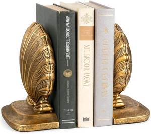 Serre-livres fonctionnels en acier, robustes et décoratifs, élégants organisateurs de rangement pour bibliothèque, solution de présentation contemporaine - Product Image 5
