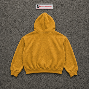 Sweat à capuche zippé en polaire pour homme, motif moutarde premium, coupe classique, imprimé devant, style automne, moderne et urbain - Product Image 6