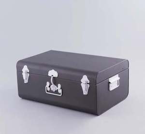 Latest Design Iron <b>Storage</b> Trunk with Yellow and White Finish Powder Coated Waterproof Durable Metal <b>Chest</b> with Lid and Lock - Product Image 3