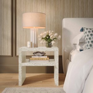 Modern Bone Inlay MDF Bedside Table Classic Design and Smooth Finish Decorative Wardrobes Furniture Manufacture - Product Image 4