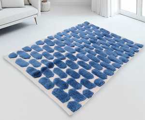 Tapis Beni Ourain Berbère 100% Laine Noué à la Main – Tapis Géométrique Marocain Fait Main à Poils Longs, Taille Personnalisée, Vente en Gros - Product Image 3