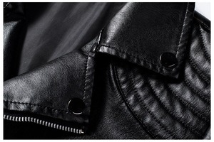 Chaqueta de Cuero de Diseño Personalizado para Hombre, Estilo Moderno, Chaqueta de Cuero Profesional de Alta Calidad para Hombre al por Mayor - Product Image 4