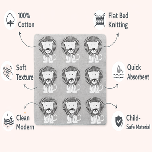 Manta de Bebé Moderna, Ecológica y Ligera, 100% Algodón Tejido |   Manta Suave para Cama de Niños, 70x100 cm, para Todas las Estaciones, Uso Infantil - Product Image 5