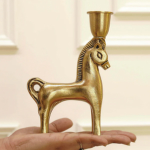 Horse Candle Holder <b>Brass</b> New Design Horse design <b>Candlestick</b> Holders - Product Image 2