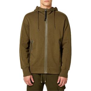 เสื้อฮู้ดซิปผู้ชายคุณภาพสูง ผ้าฝ้าย 100% แขนยาว พร้อมซิปแบบปรับได้ ไหล่ตก ทรงหลวม สำหรับฤดูหนาว - Product Image 1