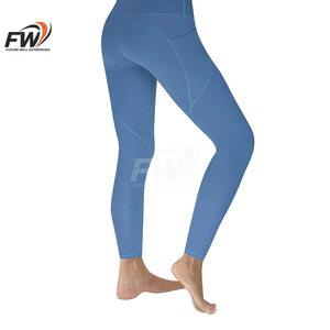Leggings de yoga en Spandex à taille élastique, effet push-up fessier, gainant le ventre, pour fitness et entraînement, ODM - Product Image 2