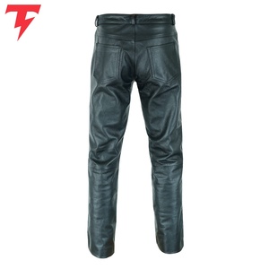 Pantalon en cuir pour homme, décontracté, de haute qualité, taille mi-haute, respirant, léger, pour l'hiver, service OEM, 100% cuir - Product Image 2