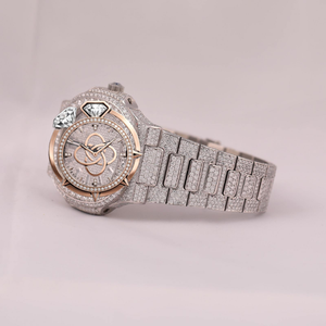 Factory Direct Full Moissanite Diamond Watch Men Luxury VVS Stone <b>Automatic</b> <b>Wristwatch</b> - Product Image 3