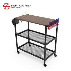 Support de pot de fleurs en métal noir à 3 niveaux, à faire soi-même, revêtement en poudre, support d'affichage pour bonsaï, étagère à plantes, portable - Product Image 3