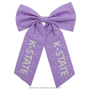 Lazo de alegría multicolor personalizado con apliques de estrella de lentejuelas, coleta elástica para niñas, soporte de cinta para el pelo, accesorio de fiesta para niños, satén - Product Image 6