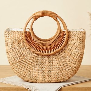 Vietnam Handmade Water Hyacinth <b>Handbag</b> Woven Beach <b>Handbag</b> for Women Summer Style Resort Wear Collection - Product Image 2