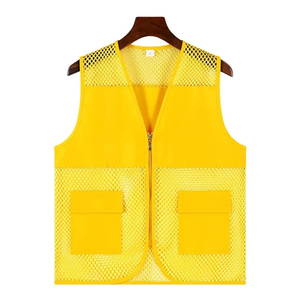 OEM High Visibility Workwear Zipper Reflective Safety <b>Work</b> Vest for Men Hi Vis Safety Vest <b>Stand</b> Collar Quick Dry Reversible - Product Image 2