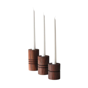 Awesome Look Wood Tapered Candlestick Holder for Home Decoration Handmade Candle Taper Stand Lighting Candle Taper On Sale - Product Image 3