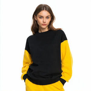 Sudadera de invierno para mujer con hombros caídos, oversize, cuello redondo, manga larga, estampada, estilo jogger holgado - Product Image 2