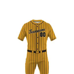 Uniforme de Béisbol Personalizado al por Mayor para Hombre, Conjunto de Malla Transpirable de Secado Rápido 100% Poliéster para Equipos de Béisbol y Sóftbol - Product Image 4