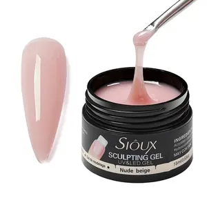 $1 mẫu nail Nguồn cung cấp chuyên nghiệp Acrylic xây dựng hoàn hảo đỉnh móng tay UV cứng Gel mở rộng