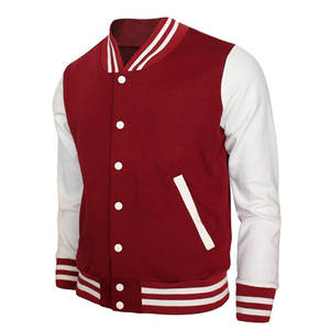 Chaquetas Varsity Personalizadas OEM para Hombre, Cuerpo de Lana, Mangas de Cuero, Chaquetas Universitarias de Primera Calidad, Chaquetas Bomber Letterman - Product Image 1
