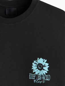Camiseta de Algodón Estampada para Hombre, Estilo Casual, Cuello Redondo, Manga Corta, Transpirable, Corte Regular, para Uso Diario, OEM ODM - Product Image 3