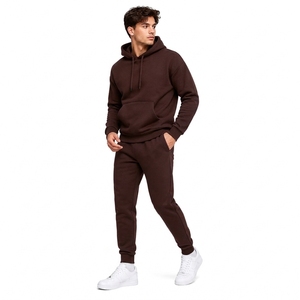 Ensemble de jogging pour homme, léger, streetwear, à capuche, avec cordon de serrage, en coton, coupe régulière, hiver - Product Image 2
