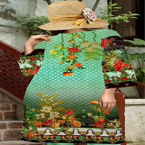 Tissus élégants et raffinés, vêtements décontractés en lin pakistanais et indien, chemise longue élégante pour tous les jours, occasions de fête, vêtements ethniques - Product Image 5