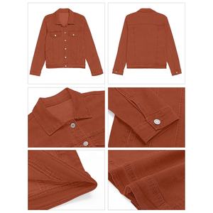 Service OEM Veste en jean pour femmes Vêtements décontractés pour femmes Veste d'automne Manteau en jean boutonné Veste en jean oversize pour femmes - Product Image 6