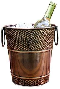 Ice bucket brushed metal ice bucket indoor party bucket luxury <b>table</b> accessory sophisticated bar accessory minimalist ice bucket - Product Image 2