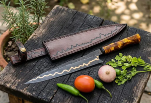 2026 Premium Razor <b>Sharp</b> Carbon Steel Japanese Chef <b>Knife</b> Handmade Resin Handle <b>Kitchen</b> Cooking <b>Knife</b> Manufacturer - Product Image 5