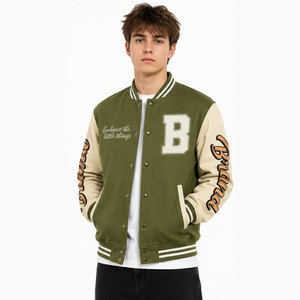 Chaqueta Varsity de Alta Calidad para Invierno, Diseño de Bordado con Logotipo Personalizado, Chaqueta de Béisbol Varsity para Hombre con Cierre, Chaqueta Varsity OEM para Hombre - Product Image 3