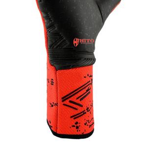 Gants de gardien de but en latex aqua sur le devant, en silicone sur le dos, super doux, personnalisés, coupe enroulée négative, sangle élastique amovible - Product Image 5