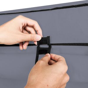 Scarpiera Moderna a 7 Livelli, Semplice e Regolabile, con Rivestimento in Tessuto - Nera - Product Image 6