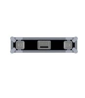 Boîtier de transport en aluminium 3U de haute qualité pour amplificateur, avec 2 couvercles, robuste et résistant à l'eau, idéal pour l'exportation