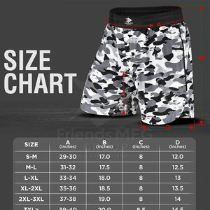 Pantalones Cortos de MMA de Último Modelo, Alta Calidad, Diseño Personalizado, Poliéster/Nailon, Ligeros y Transpirables, Venta al Por Mayor - Product Image 4