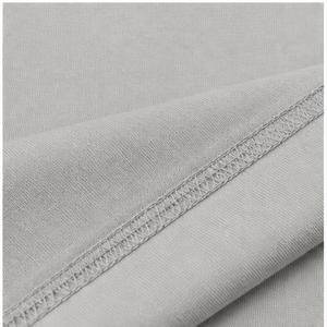 T-shirt gris clair à col rond et manches courtes pour femme, coupe décontractée WTS-0113 - Product Image 6