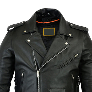 Chaqueta de Cuero para Hombre de Alta Calidad, Directo de Fábrica, Hecha a Medida, Transpirable, Estilo Casual, Cierre de Cremallera, para Invierno - Product Image 6