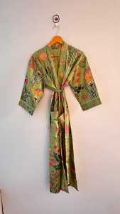 Summer Women's Home Kimono Dress Wholesale Cotton Kimono Long Printed Robe Unisex Clothing Gift for Him Bridesmaid For Gift Gown - Product Image 3