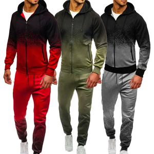 Fabricant de survêtements – Nouveau survêtement d'hiver pour homme, coupe ajustée, en tricot color block 100 % polyester, avec logo personnalisé et fermeture éclair - Product Image 1