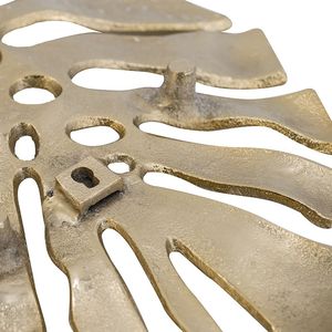 18.9x13.4x1.4\" Gold Monstera <b>Leaf</b> <b>Wall</b> Decal Chic <b>Decorative</b> Vinyl for Home or Office - Product Image 4