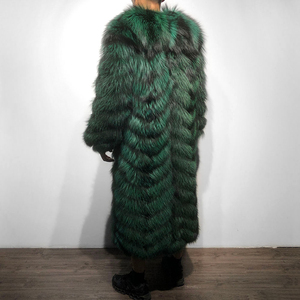 <b>Men's</b> Faux Fox Fur <b>Long</b> Winter Overcoat High Quality Hooded Anti-Wrinkle 100% Wool Trench Coat - Product Image 3