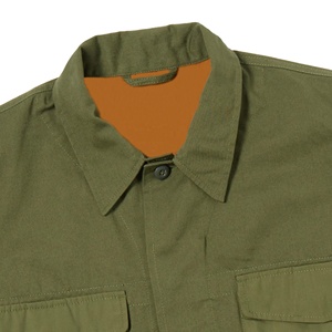 Chaqueta de lona de algodón vintage lavada de talla grande para hombre, estilo streetwear, con cremallera personalizada y bolsillos, ideal para el trabajo. - Product Image 3