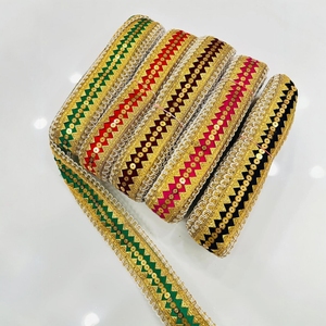 Encaje de algodón bordado de calidad premium hecho con hilos de algodón suaves y duraderos. - Product Image 2