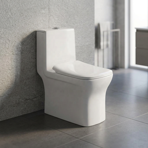 WC en céramique Vistaar Numero Premium One Piece avec configuration S-trap et P-trap pour salles de bain modernes - Product Image 4