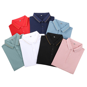 Polos de golf personnalisés 100 % coton uni pour hommes, avec logo brodé, vêtements imprimés pour atelier - Product Image 3