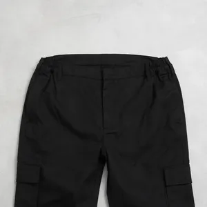 Pantalon de travail cargo noir pour homme avec bande réfléchissante sur la jambe - Deux poches cargo - Vêtements de travail de sécurité - Product Image 5