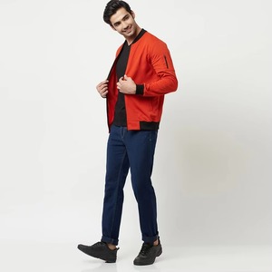 Made in Best Material <b>Men</b> Zipper Bomber <b>Jackets</b> <b>Long</b> Sleeve Streetwear New Fashionable Bomber <b>Jackets</b> - Product Image 5