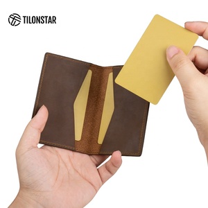TILONSTAR TVW104C Wholesale Genuine Leather Blocking RFID <b>Wallet</b> Bifold Slimline Credit <b>Holder</b> for Business - Product Image 2