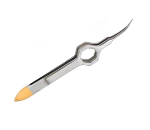 Pinzas de Extracción Curvas con Mango Hexagonal, Punta TC Opaca de 0.9 mm, Pinzas para Injertos de Cabello para Cirugía Plástica, Fabricadas por ZUOL - Product Image 3