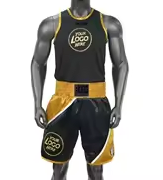 Uniforme de Boxeo Personalizado OEM ODM, Corte Ajustado Unisex, Pantalones Cortos y Camiseta de Boxeo, Logotipo Personalizado, Todos los Colores, Todas las Tallas, Marca Privada, Venta al Por Mayor - Product Image 6