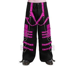 Pantalones Cargo Góticos Vintage de Pierna Ancha y Cintura Alta, Estilo Casual Urbano - Product Image 1